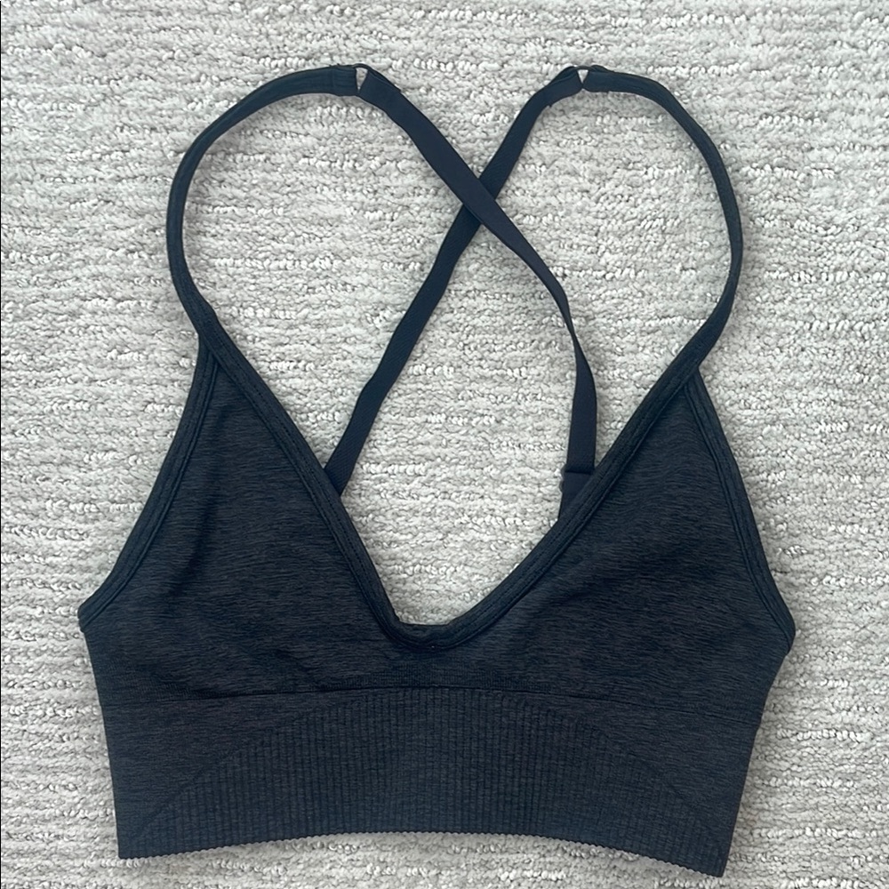 Lululemon Athletica Black Sports Bra with Racerback Design